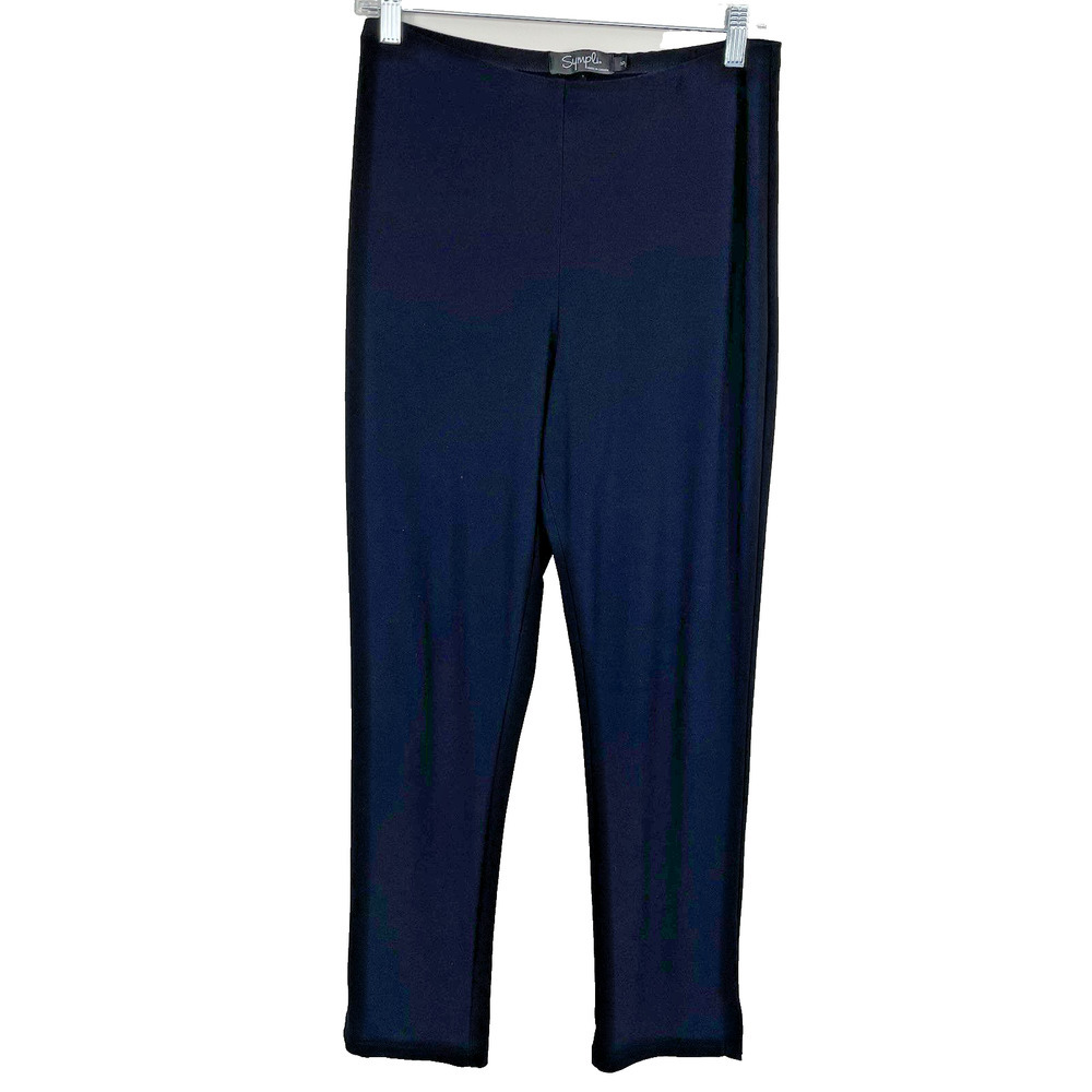 Sympli Pull On Pants Women's Size 6 Black Straight Leg Comfort Stretch Career